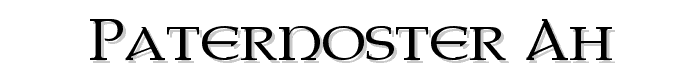 Paternoster AH font